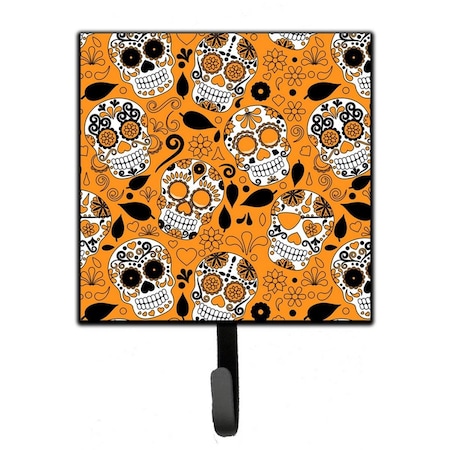 Carolines Treasures Day of the Dead Orange Leash or Key Holder BB5118SH4